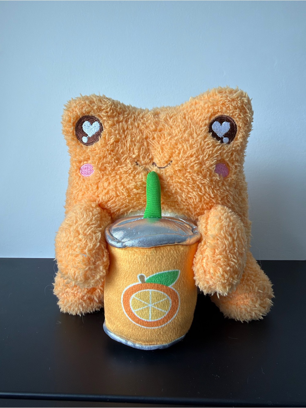 Cuddle Barn Orange Soda Sippin’ Wawa the Froggie Plush